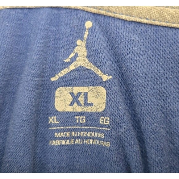 Jordan Shirt Mens XL Nike Blue Yellow‎ Jumpman Air Basketball Flight Club - Picture 3 of 7